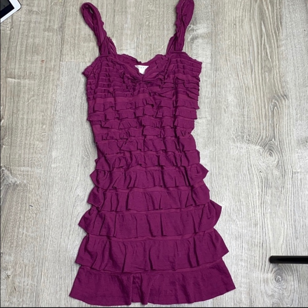 NWT Purple Ruffled Dress Studio M